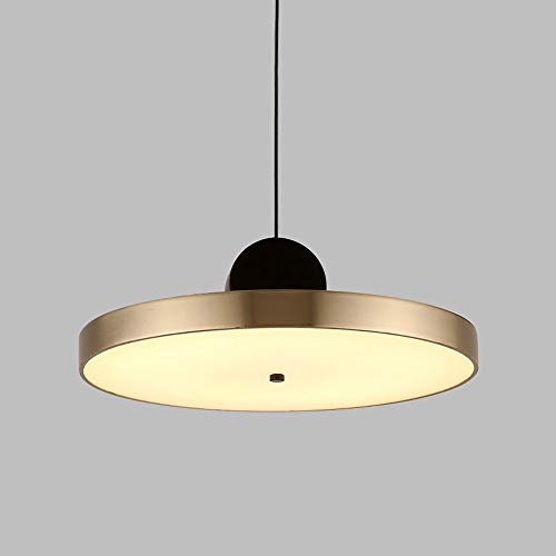 Lustre de restaurant en laiton brossé galvanisé et suspension chic en acrylique