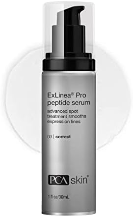 PCA SKIN ExLinea Pro Peptide Face Serum for Women, Spot Treatment Anti Aging Serum for Fine Lines and Wrinkles, Helps Lift, Tighten, and Firm the Skin and Reduces Wrinkle Depths, 1.0 oz Pump