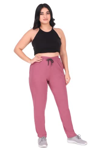 Image of CUPID Women's Cotton Track Pants Regular Fit Lounge Wear Gym Joggers Sports Trouser Night Pants for Ladies