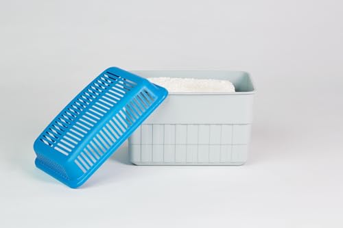 WENKO Nachfüllpack für Feuchtigkeitskiller 1kg, Granulatblock für Raumentfeuchter, fasst bis zu 1,4 l Feuchtigkeit, laborgeprüft, reduziert Schimmel & Gerüche, Weiß