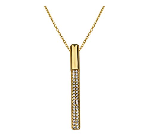 Preisvergleich Produktbild SOFIA MILANI Damen Halskette Stab SOS Anhänger Silber Vergoldet 50250