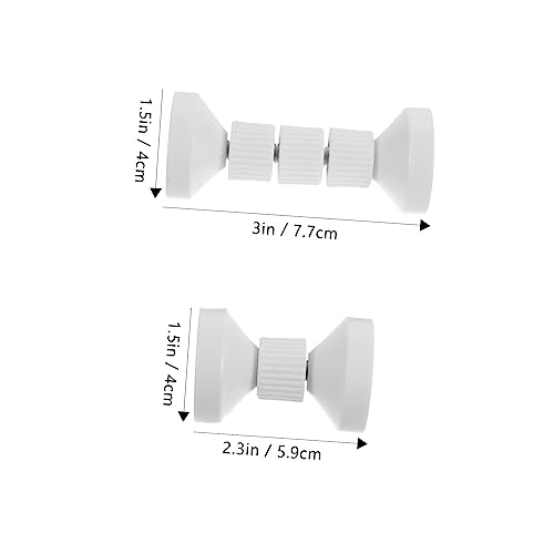 MAGICLULU 2 Unidades rolhas de armação de cama cabeceira de armário estrutura de cama branca âncora