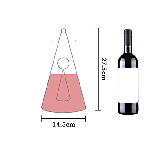 AWANG Einfache Persönlichkeit Pyramid Glaskaraffe Nordic Wasserfall Rotwein Cone Decanter (750ML)