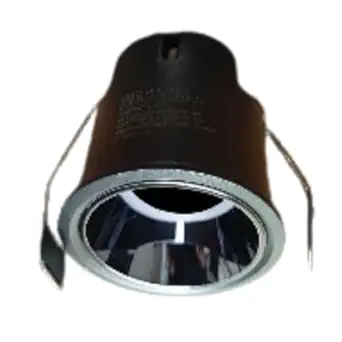 ILLUMT KOMPACT G 16 TRIMLESS RECESS BLACK 12W TRIM + BLACK CHROME DARK LIGHTING REFLECTOR 6500K CRI 90+ STEP3 SDCM WITH NON DIMMABLE DRIVER Pack Of 2