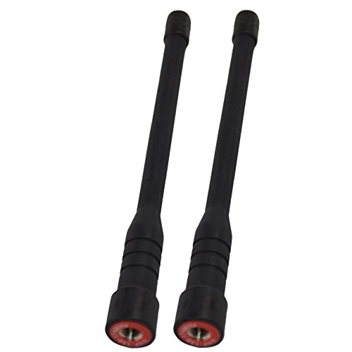 HQRP 2-Pack VHF High Gain Antenna Compatible with Vertex Standard VX-424, VX-427, VX-428, VX-429, VX-450, VX-600