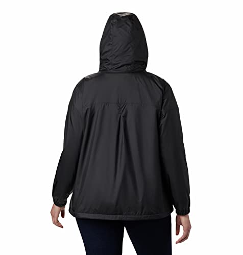 Columbia Women's Flash Forward Lined Windbreaker Outerwear, Black, 3X #TOP6