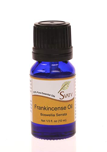 SVATV Incienso/Frankincense Aceite Esencial de Grado Terapéutico Aceites de Aromaterapia Aceite de Fragancia para Difusor Yoga Masaje y Cuidado Personal DIY 10ml