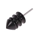 Generic DIY Ebony Leather Burnisher Slicker Tool for Leather Crafting Electric Polished Head Black for Edge Finishing and Restoration of Goods