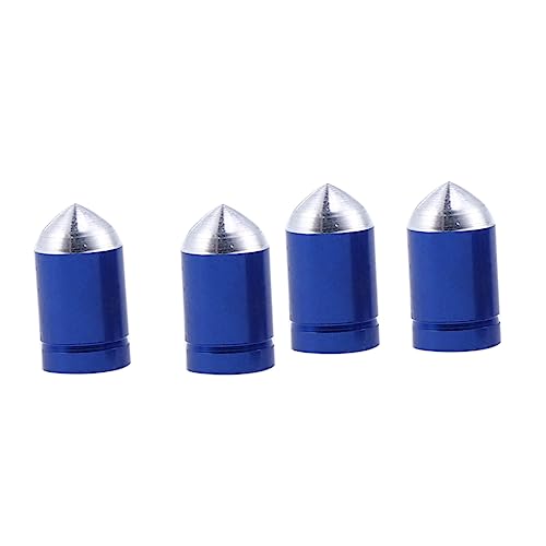 Gatuida 12pcs Tapas de Válvula de Neumático de Aleación de Aluminio Estilo Francés Azul para Bicicletas miniatura 7