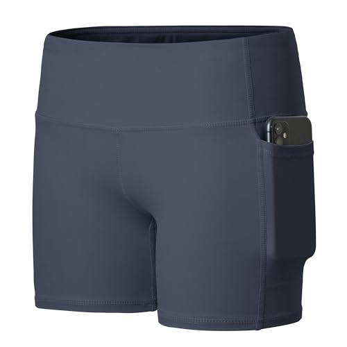 Short de volleyball de 10,2 cm filles short court de sport stretch avec poches
