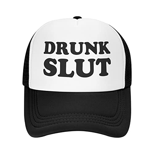 Funny Trucker Hat Women Girl College Silly Party Hats Vintage Novelty Crazy Retro Snapback Baseball Cap Black #TOP26