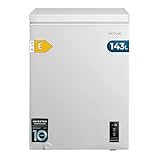 Cecotec Congelador Horizontal 143L Bolero CoolMarket Chest 143P White E. Cesta con Asas, Control Electrónico LED, UltraContact D-Cool, Dual Function, Puerta ZeroG (80º-30º), Fast Freezing, Compacto