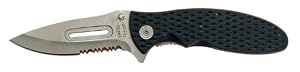 Double Tap Black Medium Tactical Folding Knife