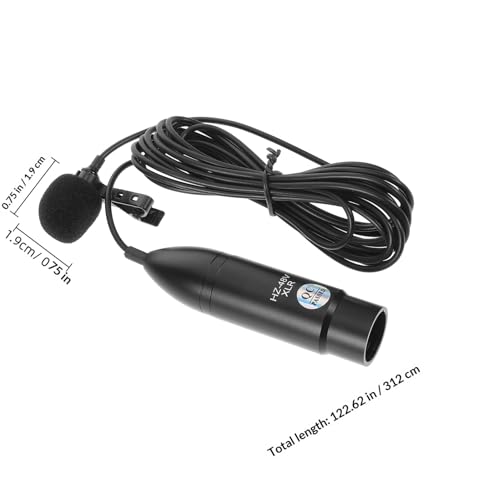 Micro portable à épinglette réduction de bruit câble XLR 3 mètres