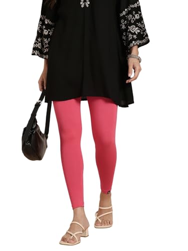Image of TWIN BIRDS Women Viscose Ankle Leggings | Stretchable Kurti Wear Bottom