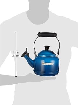 Le Creuset Enamel On Steel Demi Tea Kettle، 1.25 qt.، Marseille