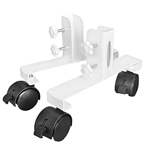 Coldfighting Lot de 2 pieds pour chauffage infrarouge, adaptés pour plaques chauffantes, radiateurs plats,Pour utilisation autonome,Chauffage électrique,Pour rendre mobile,Accessoires blancs Cover