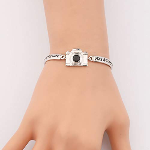 AKTAP Photograph Bracelet Camera Charm Because Every Picture Has a Story to Tell Photography Gifts for Photographers Women Best Friends4