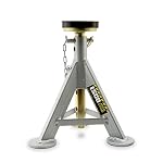 ESCO 10498 Jack Stand, 3 Ton Capacity, Silver, 21.5" - Image 2