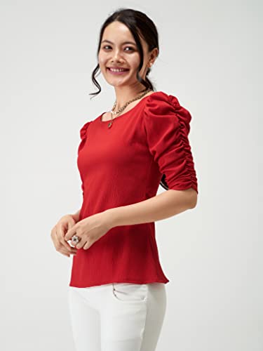Image of AASK Casual Solid Women Top