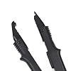 Hair Extensions Tool Kits with Fusion Heat Iron Connector Wand US Plug 50 Pcs Single Hole Heat Shield Guards 10 Pcs Hair Clips 50g Keratin Beads (Black A Head) #2