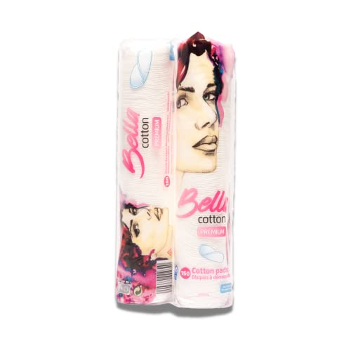 Pack Familia – Lote de 28 paquetes de discos desmaquillantes BELLA COTTON – 100% algodón, 28 x 150 algodón, formato familiar, ideal para cara y uñas