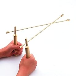 Agbyise 2PCS Copper Dowsing Rod Upgraded Flexible Rotation Tool Dowsing Rods- Divining Rods- Detect Gold, Water Witching, Ghost Hunting,Finding Items,Paranormal,Yes No Questions.Etc.