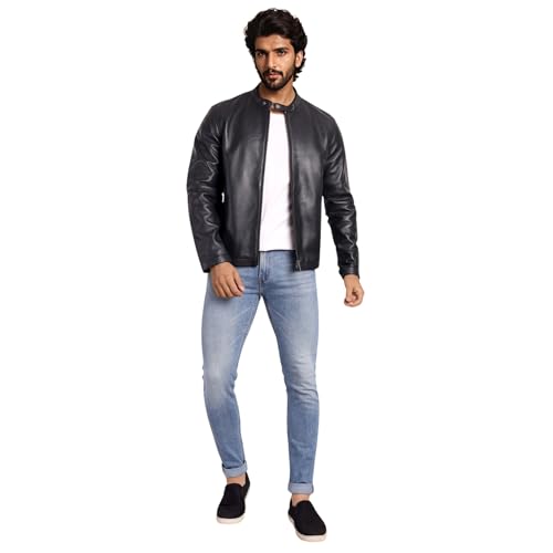 Image of Classic Stealth Black leather Jacket