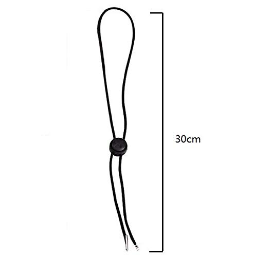 VNDEFUL 5 peças de chapéu preto cordão de queixo chapéu elástico removível alça de cordão de queixo