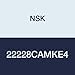 NSK 22228CAMKE4 Spherical Roller Bearing, Tapered Bore, Machined Brass Cage, Metric, 140mm Bore, 250mm OD, 68mm Width, 1400rpm Maximum Rotational Speed, 212444lbf Static Load Capacity, 150622lbf Dynamic Load Capacity