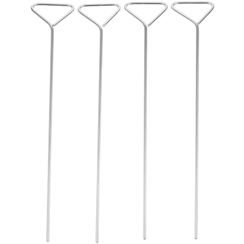Holibanna 4pcs Stainless Steel Triangle Spreader Rods Laboratory for Microbiology Plate Inoculation Teaching and Scientific Research