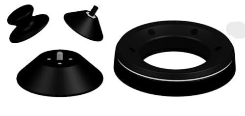 sPinbusterz Bowling Ball Complete Spinner Sander Kit Sand Polish Abralon (Black)