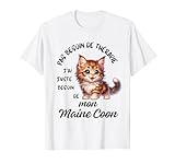 Maine Coon Cadeau Humour Chat Maine Coon T-Shirt