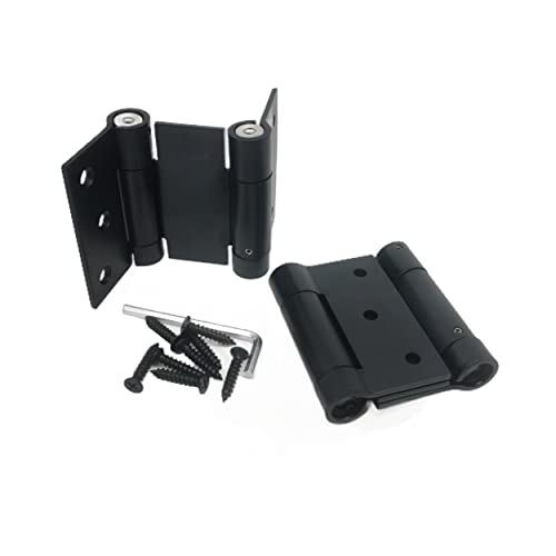 Ranbo 304 Stainless Steel Ball Bearing Heavy Duty Double Action Spring Loaded Door Swing Gate Hinge For Saloon Western Bar Pub Swinging Café Doors(1 Pair) Thickness:3 Mm (3 Inch) #TOP13