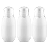 Small Spray Bottle, Fine Mist Mini Spray Bottles 1oz, Empty Plastic Travel SIze Stylist Sprayers Leak Proof Refillable Containers, for Toners Face Hair Perfume Skincare Cosmetics (White, 3Pcs)