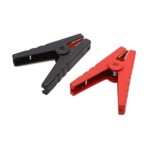 Ranit Pair 50A Car Battery Insulated Positive Negative Electrode Alligator Clip #TOP11