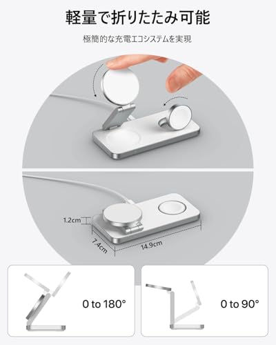 TOPKYO MagSafe 3in1 ワイヤレス充電器 T8 の商品画像 3
