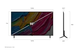 LG Téléviseur intelligent QNED80 4K de 55 pouces - Processeur IA α7 4K Gen 8, gradation locale, Alexa intégrée, HDR10, HGIG, ALLM, WebOS 25, télécommande magique (55QNED80AUA, 2025)