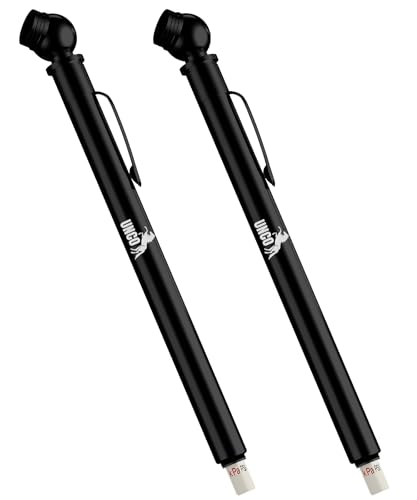 Image of UNCO- Pencil Tire Pressure Gauge, 2 Pack, 10-75 PSI, Black - Air Gauge for Car Tires