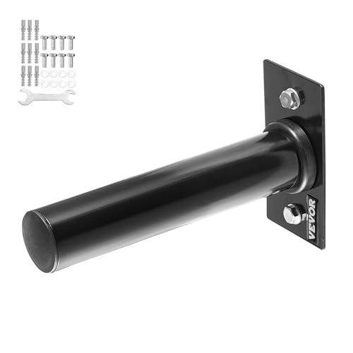 VEVOR Hantelscheibenhalter zur Wandmontage, Hantelständer für 2-Zoll-Hantelscheiben, 150 kg Tragkraft, Hantelständer, Heim-Fitnessstudio-Organizer aus Eisen 4er-Pack Montagezubehör enthalten