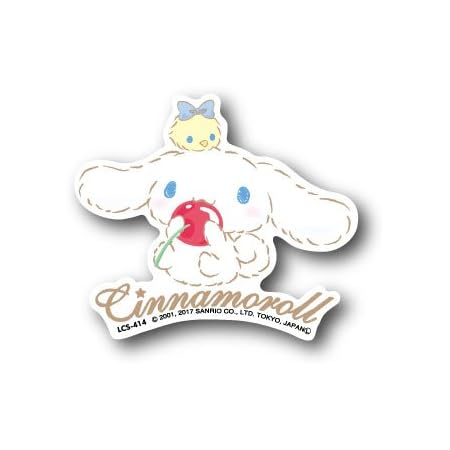 Amazon Co Jp Lcs 414 シナモロール さくらんぼ ビニールミニステッカー Cinnamoroll サンリオ 文房具 オフィス用品