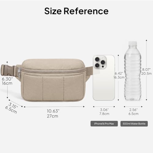 Image of TOPEAST Waist Pack 3.5L Fanny Packs with Water Bottle Holder