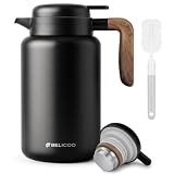 BELICOO Thermoskanne Isolerkanne 1.6L, 304 Edelstahl Isolierkanne 56OZ