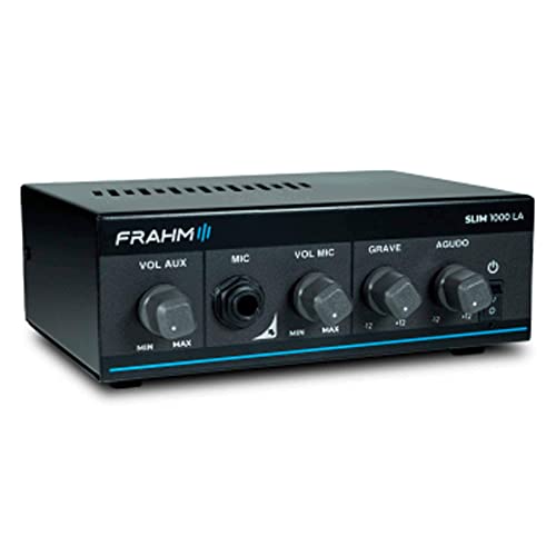 Amplificador SLIM 1000 LA G5 40W RMS Bivolt Automático Som Ambiente Mono Classe AB Frahm - 32102