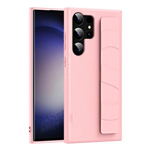 Étui Samsung S24 rose de luxe avec bracelet coque fine élégante