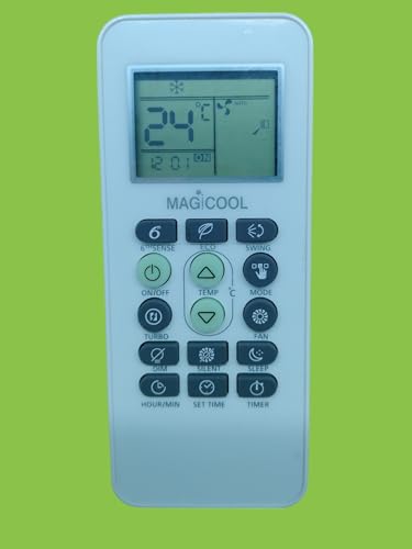 Image of Sanavya AC Remote Control - Compatible Replacement for Split & Window Air Conditioners - Replicates Genuine Remote Functions (Whirlpool Magicool 6th Sense Remote 173)