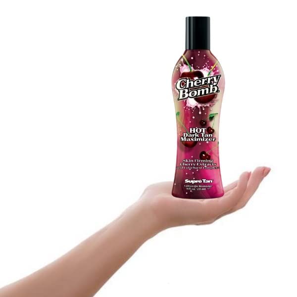Supre Cherry Bomb Red Hot Dark Accelerator Tanning Lotion 8 oz.