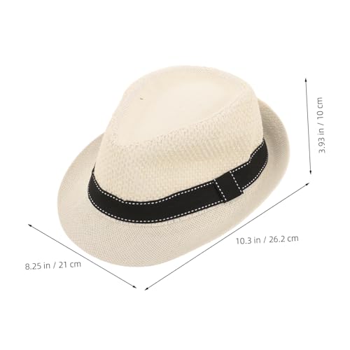 Stylish Solid Color Fedora Hat for Boys and Classic Summer Sun Hat for Everyday Wear and Outdoor Fun2