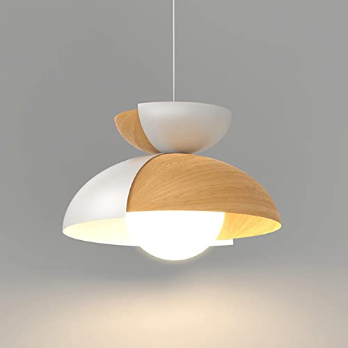 Suspension salle à manger grain de bois PE pour ambiance scandinave chaleureuse