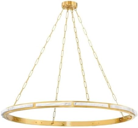Hudson Valley Lighting 8148-AGB Wingate - 45W 1 LED Chandelier in Modern Style-2 Inches Tall and 48 Inches Wide